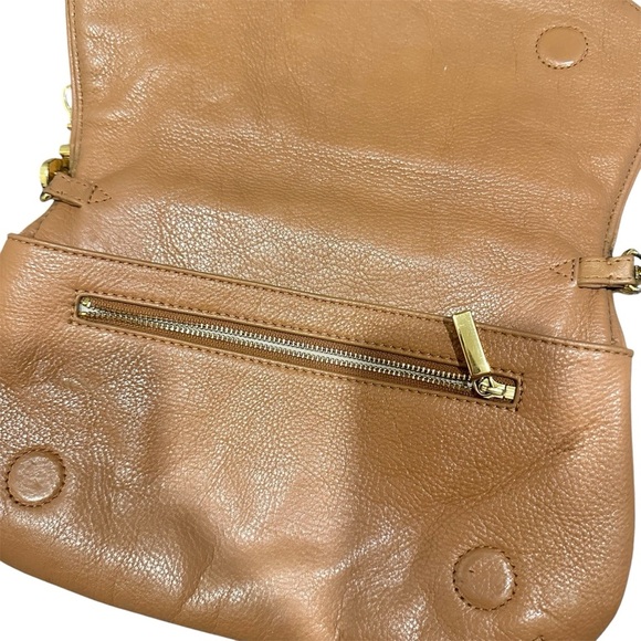 Tory Burch 'Amanda' Logo Flap Clutch in Royal Tan - Picture 5 of 7